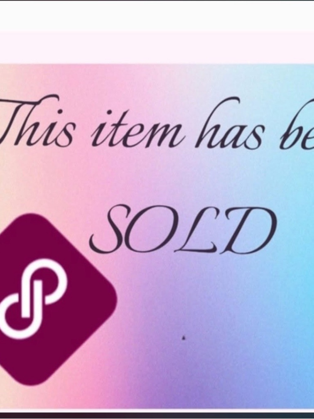 THIS ITEM HAS BEEN SOLD